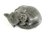 Quintessence (UK) Mischief Figurine Stone Resin Cat - GREY
