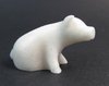 Quintessence (UK) Miniature Stone Pig  Figurine - White