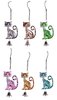 Cat Garden Bell - Hanger - Enamelled Metal Choice of 6