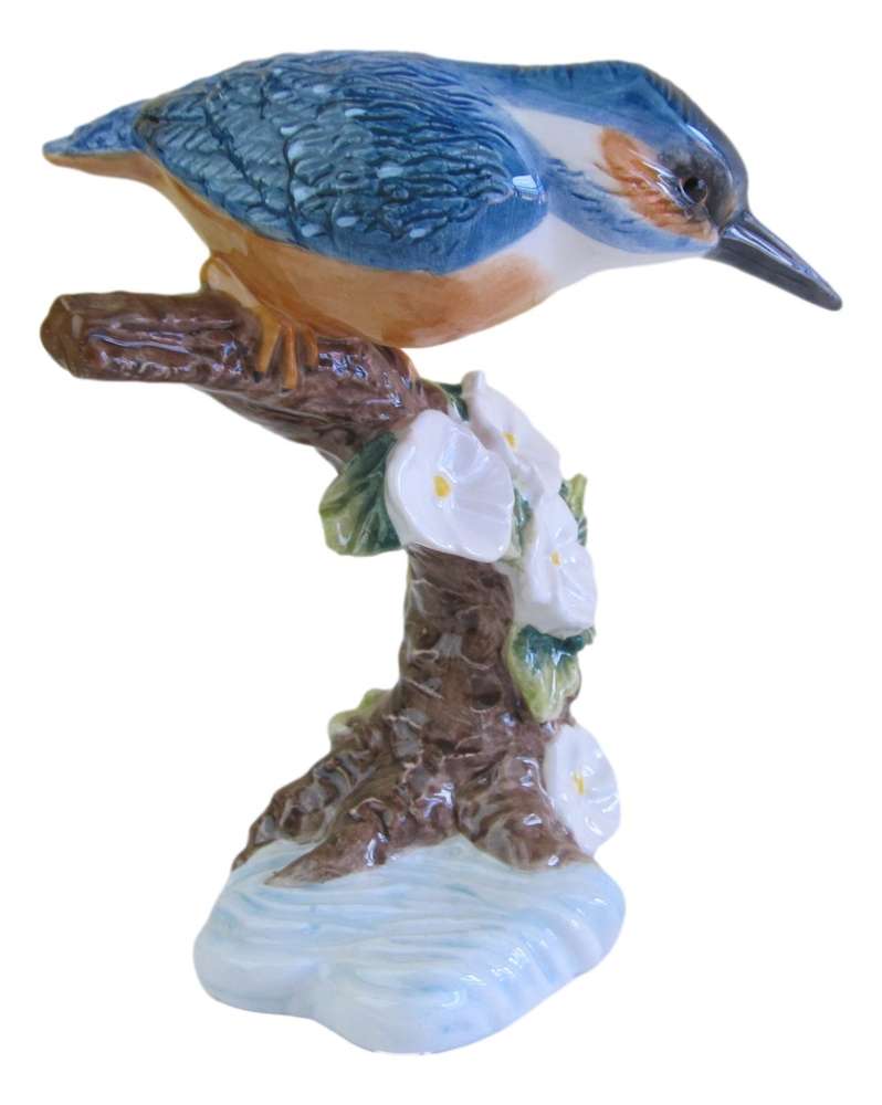 John Beswick Kingfisher Bird Figurine Ceramic