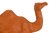 Decorative Camel Figurine One Hump Resin Orange Colour