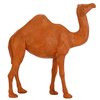 Decorative Camel Figurine One Hump Resin Orange Colour