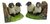 Black Faced Sheep Family Bookends - Cast Iron Aged Appearance