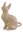 Miniature Porcelain Cat figurine, Sphynx - Pink