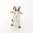 Miniature Ceramic Goat figurine White with Horns