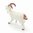 Miniature Ceramic Goat figurine White with Horns