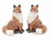 Red Fox Porcelain Quality Salt & Pepper Shakers