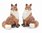 Red Fox Porcelain Quality Salt & Pepper Shakers