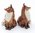 Red Fox Porcelain Quality Salt & Pepper Shakers