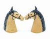 Horse Porcelain Quality Salt & Pepper Shakers - buckskin