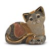 Rinconada Tortoiseshell or Calico Lying Cat Figurine