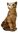 Rinconada De Rosa Ginger Orange Tabby Sitting Cat Figurine (XL)