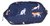 Cat Design Matt Oilcloth Cosmetic Purse - Navy