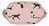 Cat Design Matt Oilcloth Cosmetic Purse - Light Pink