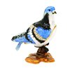 Pigeon Jewelled Trinket Box or Figurine, Blue, Black & White