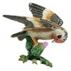 Zebra Finch on Protea Jewelled Bird Trinket Box or Figurine