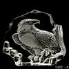 Eagle 3-D Crystal Block-Sculpture - Bird Approx 16cm H