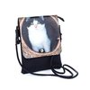 Cat Slim Cross body Flap Bag - Black & White Domestic Cat