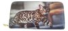 Bengal Cat Wallet Stalking Cat Image Both Sides 19x10cm