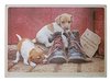 Kitchy &amp; Co Glass Trivet - Old Boots Jack Russell Dogs 34x24cm