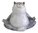 Yoga Cat Figurine Meditating Blue/Grey