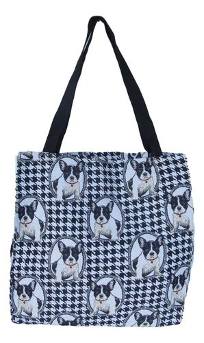 Tapestry French Bulldog Gusset Tote Bag