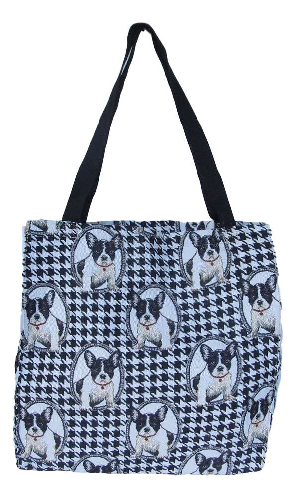 Tapestry French Bulldog Gusset Tote Bag