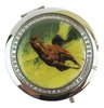 Horse Mirror Compact - Diamonte decorated Running thru waves