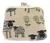 Tapestry Sheep  Coin Purse - Double Section Spring Lamb