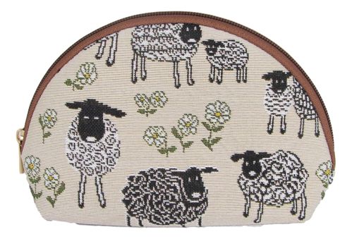 Tapestry Sheep "Spring Lamb" Cosmetic purse bag by Signare