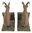 Goat Bookends - Brown Cast Iron Rustic Aged Appearance