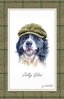 Dog Cotton Tea Towel "Jolly Giles" Border Collie - UK Design