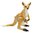 Australian Kangaroo with Joey Jewelled Enamelled Trinket Box Figurine
