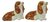 Basset Hound dog Ceramic Salt & Pepper Shakers