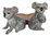 Native Koala Salt & Peppers Shakers - Ceramic (Light Grey)