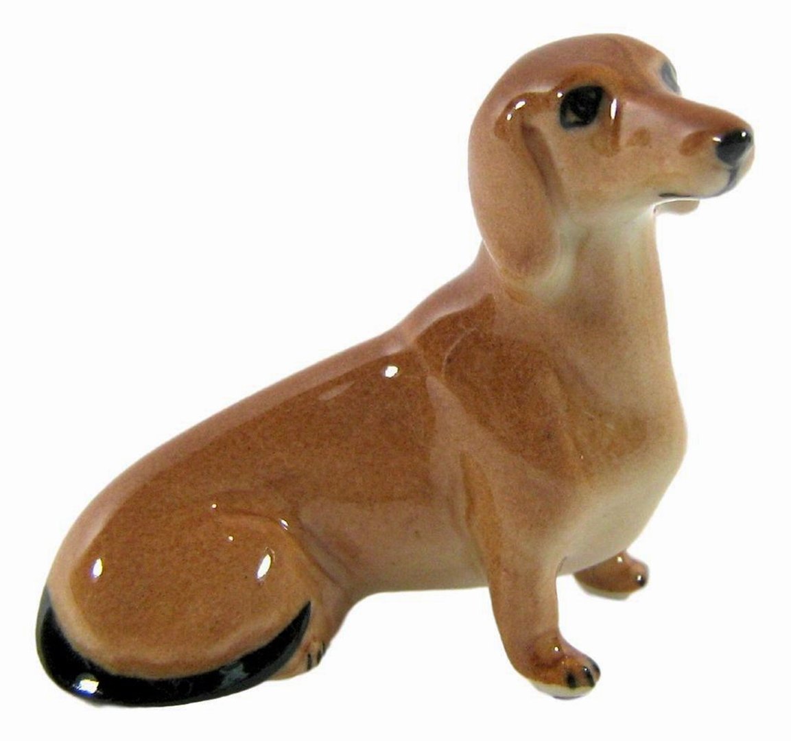 Ceramic dachshund figurines discount