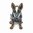 Australian Cattle Dog Sitting Ceramic Figurine - Dark