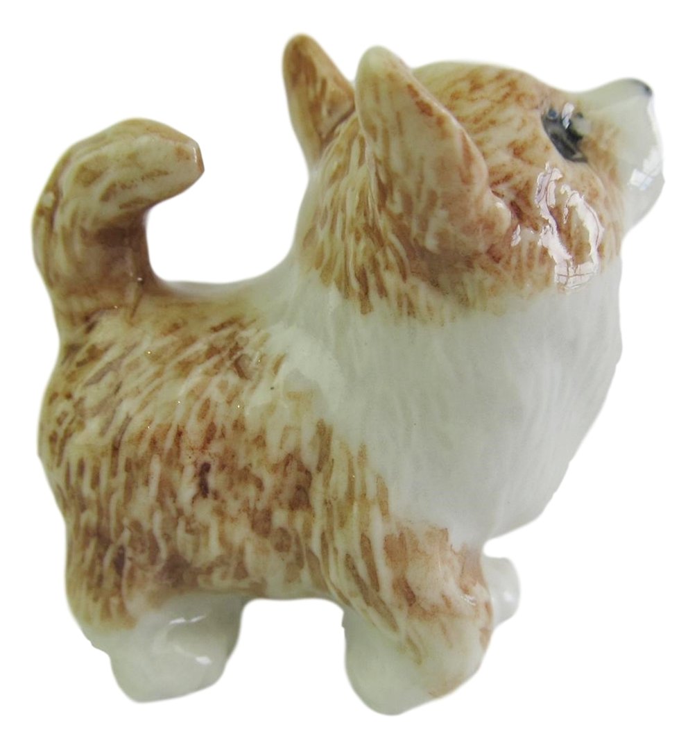 Buy Miniature Porcelain Corgi Dog Figurine Cute Brown Amp White