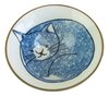 Large Bowl Sleeping Cat Image Ceramic Approx 7cm H x 17cm W
