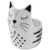 Cat Pot Planter Ceramic "Leo" Medium Approx 15cm H x 11cm D