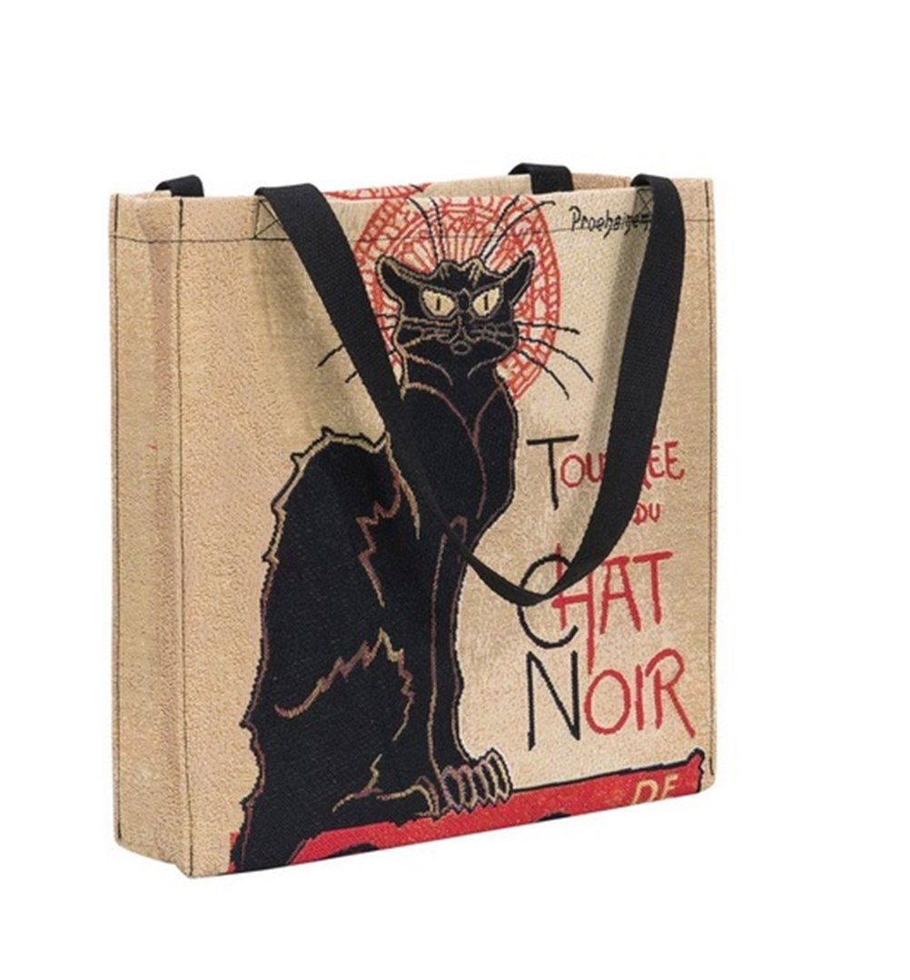 Tapestry Chat Noir The Black Cat Gusset Tote Bag