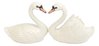 Swan Salt & Pepper Shakers - Ceramic - White