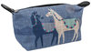 Abstract Horse Show Ponies design Cosmetic Purse Linen Lined