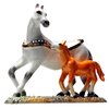 Mare & Foal Horse Trinket Box or Figurine Grey Mare