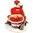 Christmas Santa Feeding Animals Trinket Box Figurine