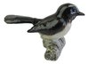 Miniature Porcelain Willy Wagtail Bird Figurine Appr 4cm High