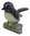 Miniature Porcelain Willy Wagtail Bird Figurine Appr 4cm High
