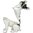 Boston Terrier Sitting Dog Jewelled Trinket Box Figurine B&W