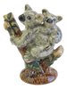 Miniature Porcelain Koala with baby in Tree Approx 7.5cm High