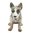 Australian Cattle Dog Sitting Ceramic Figurine - Blue/Grey